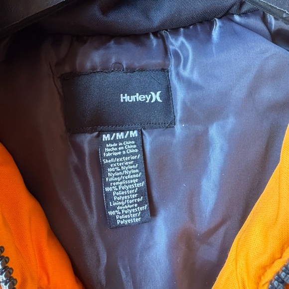 Hurley Orange and Black Jacket - Picture 4 of 10